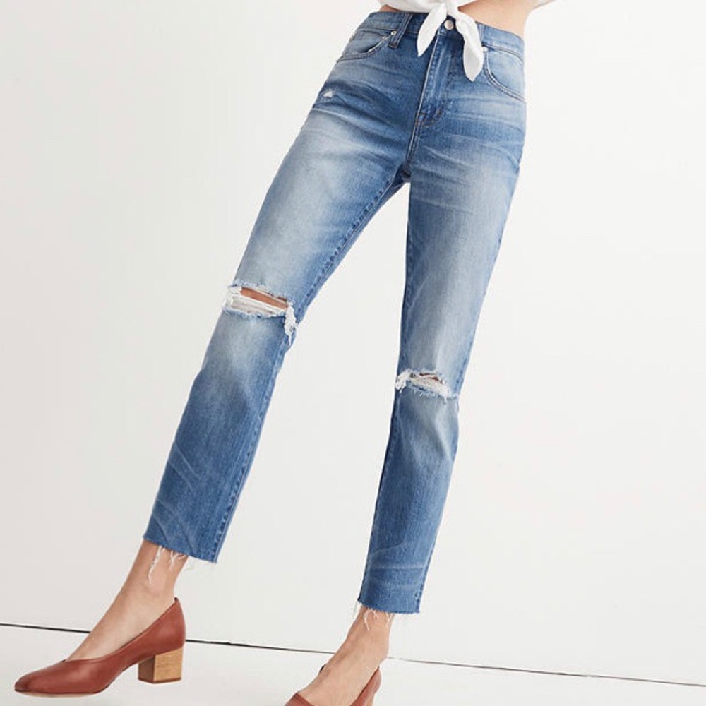 Madewell High-Rise Slim Crop Boyjean